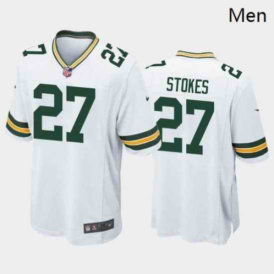 Men Green Bay Packers Eric Stokes White Green 2021 Draft Jersey